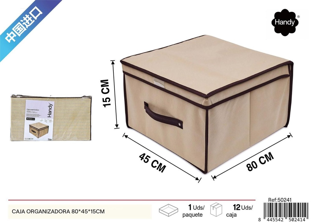 Caja organizadora 80*45*15cm para almacenamiento en el hogar