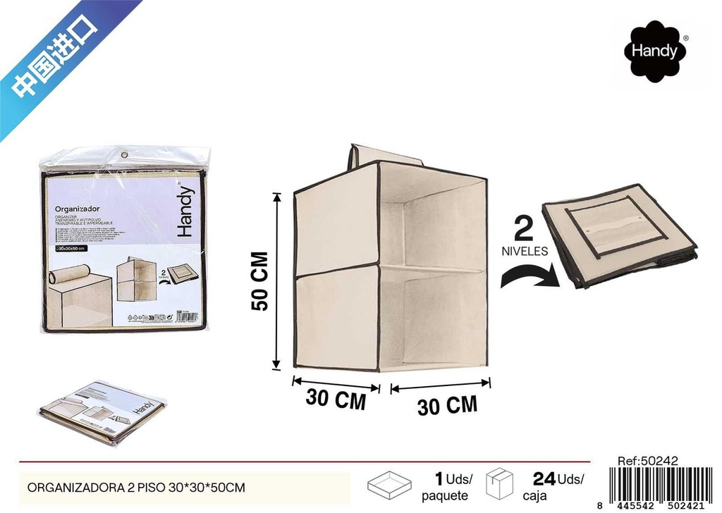 Organizadora 2 piso 30x30x50 cm - Organización del hogar