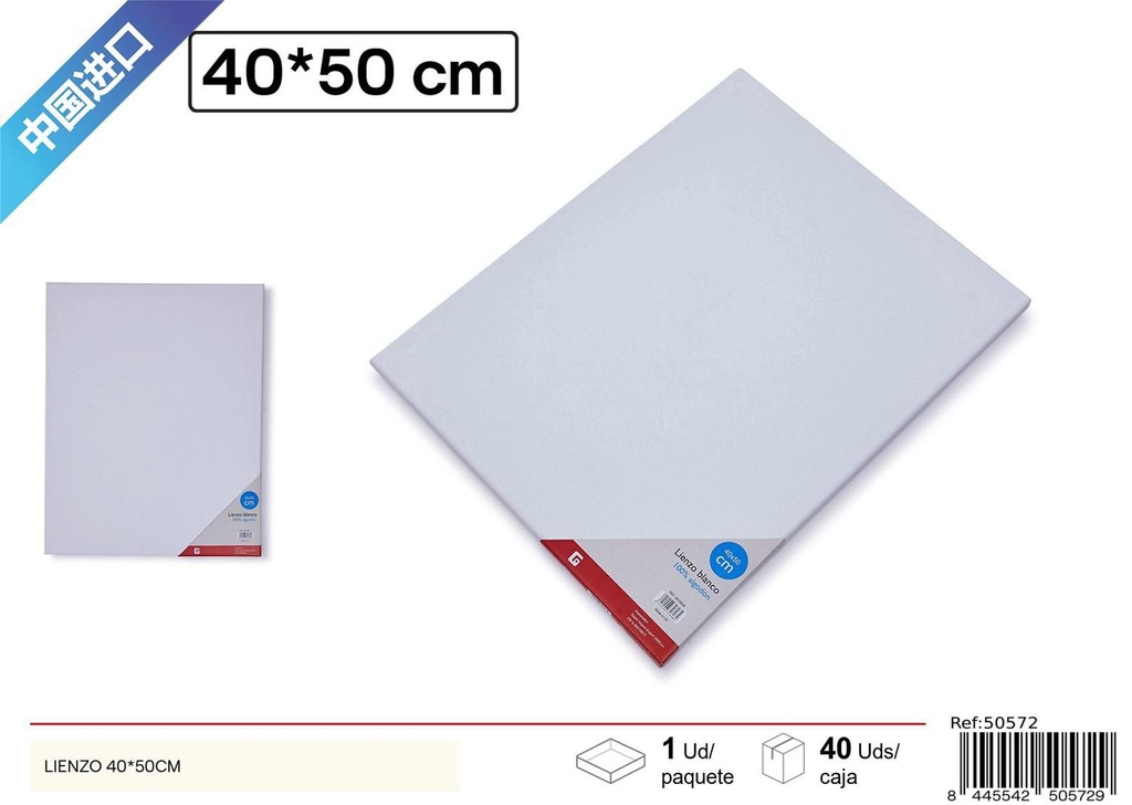 Lienzo 40x50cm grosor 1.6cm - Materiales escolares