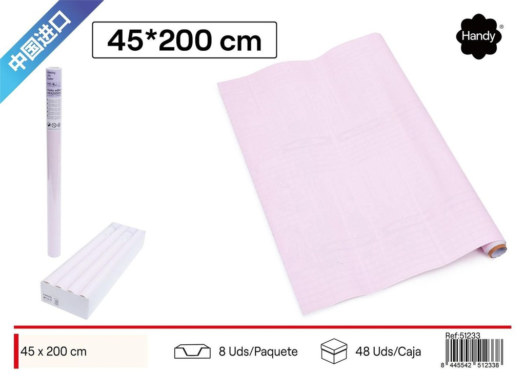 Papel decorativo liso 45*200 cm - Papel tapiz autoadhesivo