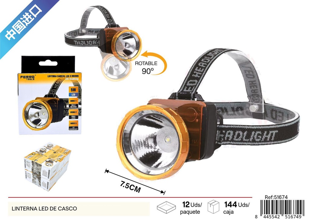 Lanterna LED de casco - Productos electrónicos y de iluminación