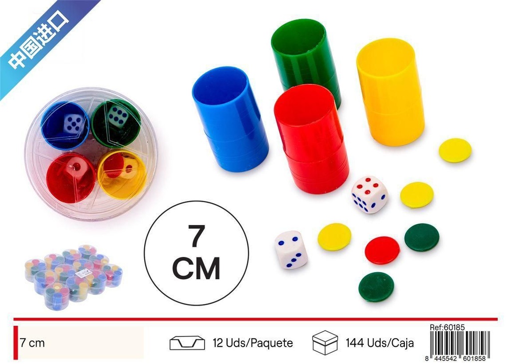 Ficha de parchís para 4 jugadores - Juguetes y juegos de mesa