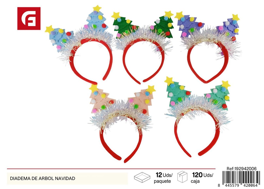 Diadema de árbol de navidad - Artículos de fiesta