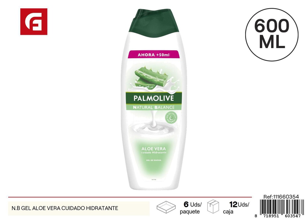 Gel de ducha N.B de aloe vera (600 ml) hidratante - Productos de cuidado personal