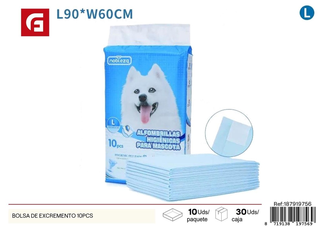 Empapador para mascotas 10 piezas 60x90 cm - Empapadores para mascotas