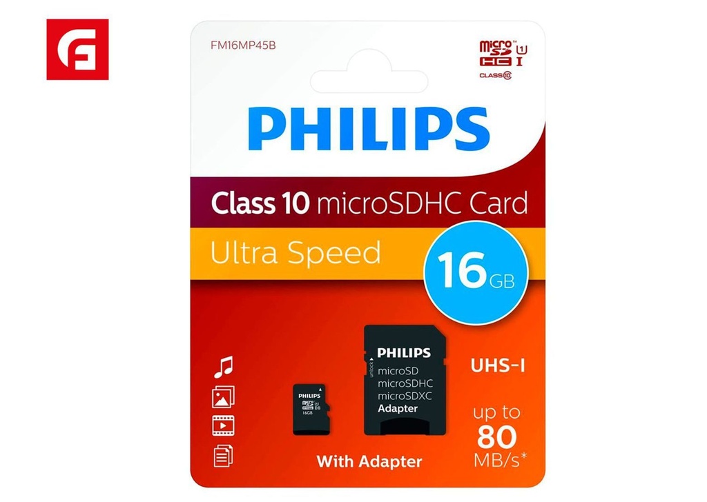 Pendrives MSD 16GB C10 Philips para almacenamiento digital