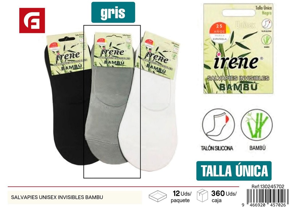 Calcetines invisibles unisex bambú - Accesorios de vestuario