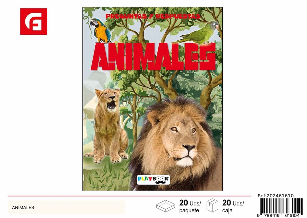 Libro de animales - Material escolar y educativo