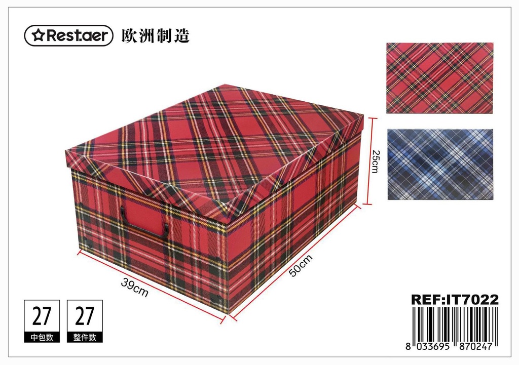 Caja de cartón plegable Escocia - Artículos de regalo