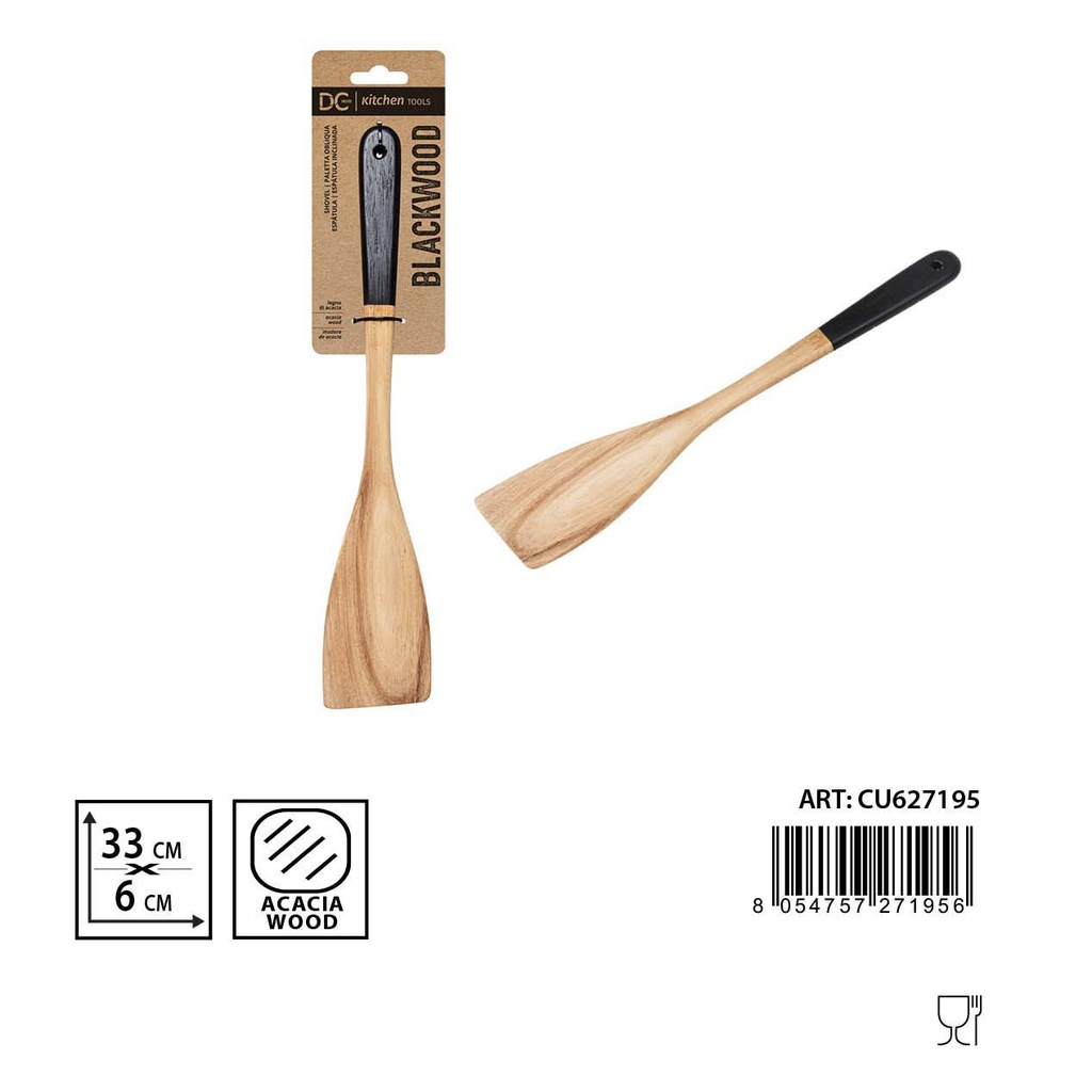 Paleta oblicua de acacia 33x6 cm - Accesorios de cocina de madera