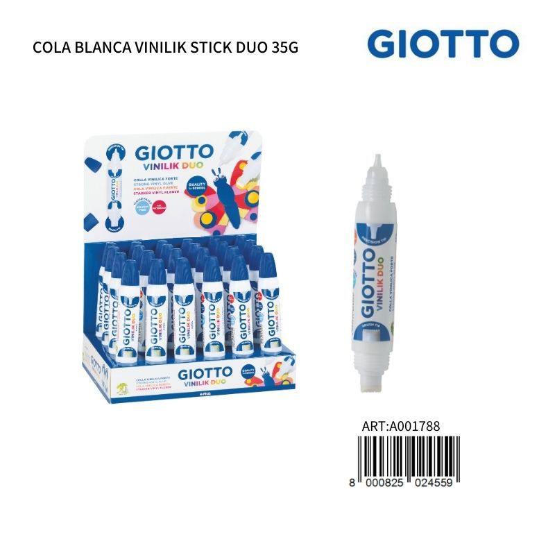 Giotto Cola Blanca vinilik Stick Duo 35G - Papelería