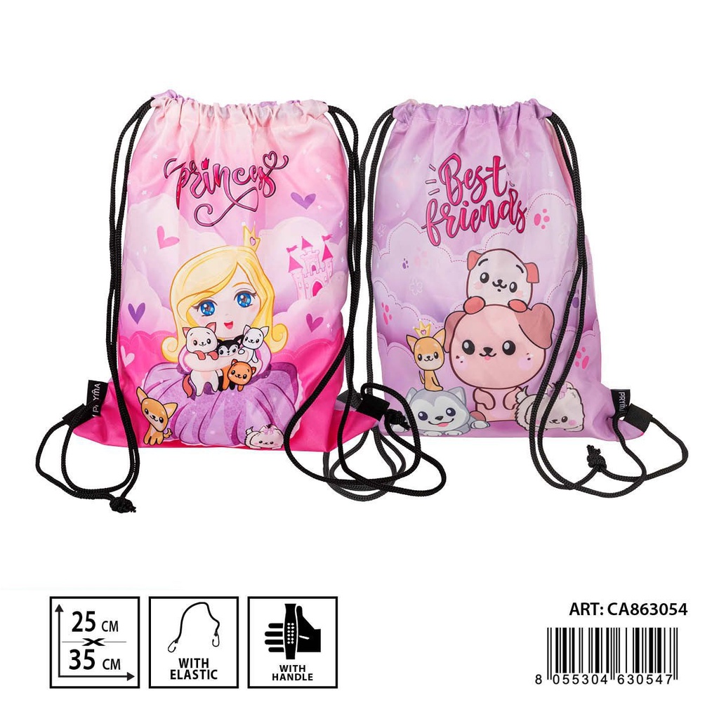 Mochila doble cara 25x35 cm - Bolsa de deporte y estuche