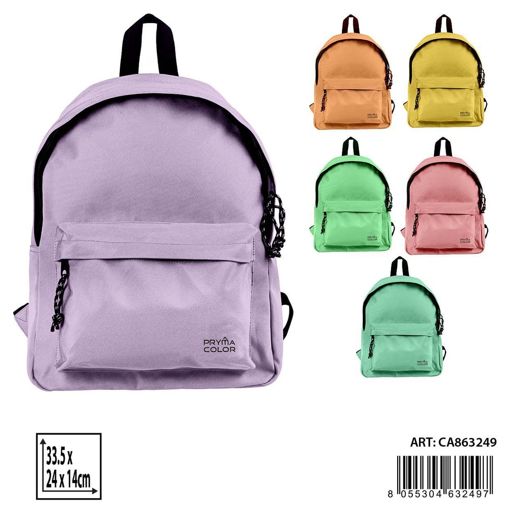 Mochila pastely 33.5x24x15 cm - Mochilas y útiles escolares