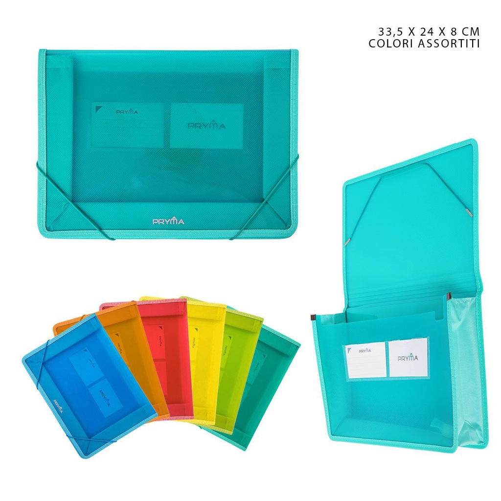 Carpeta con goma color 33.5X24X8 cm - Carpeta organizadora y de archivo