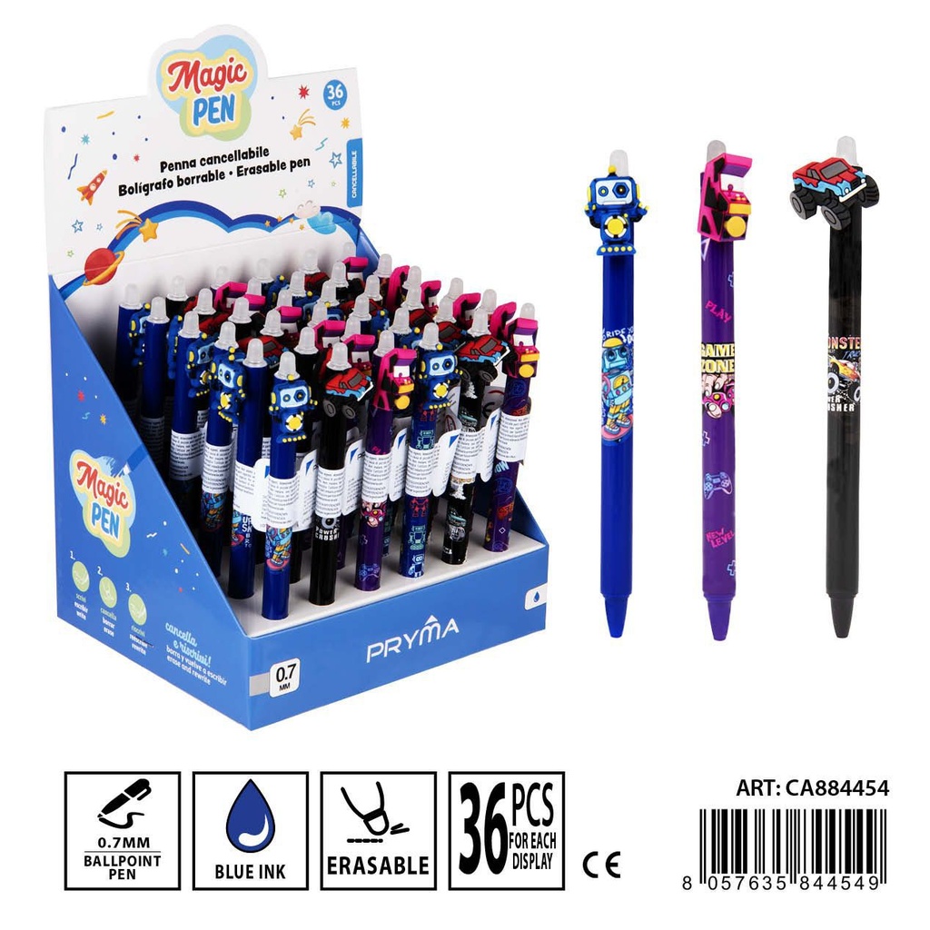 Bolígrafo borrable 0.7mm - Práctico y divertido para escribir