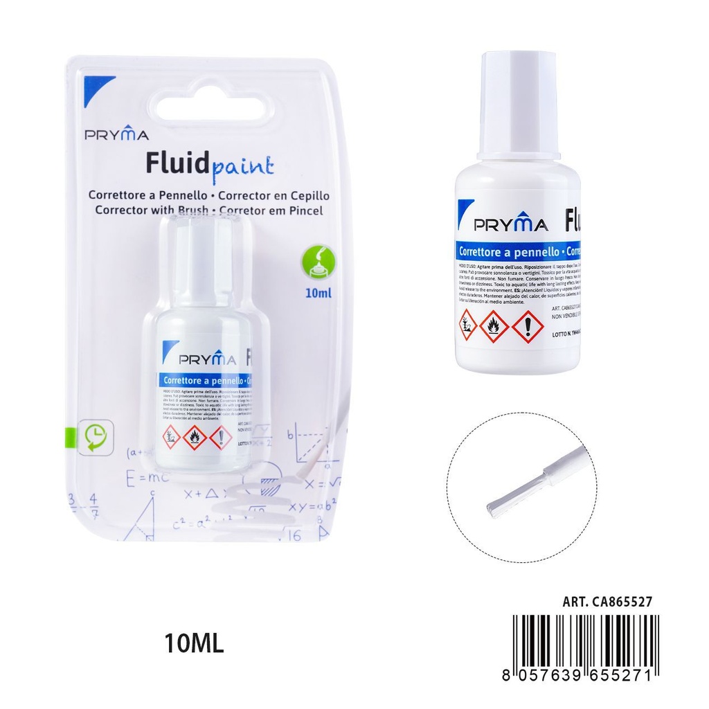 Corrector líquido de 10 ml - Papelería