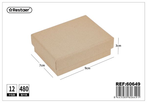 Caja de regalo rectangular para joyas (collares, colgantes, anillos, pendientes) - Artículos de regalo