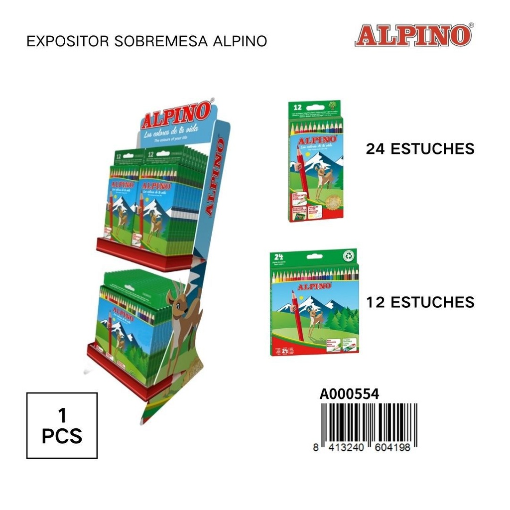 Expositor sobremesa Alpino