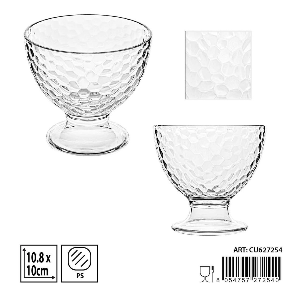 Copa de plástico 10.8x10 cm - Recipientes de plástico para cocina