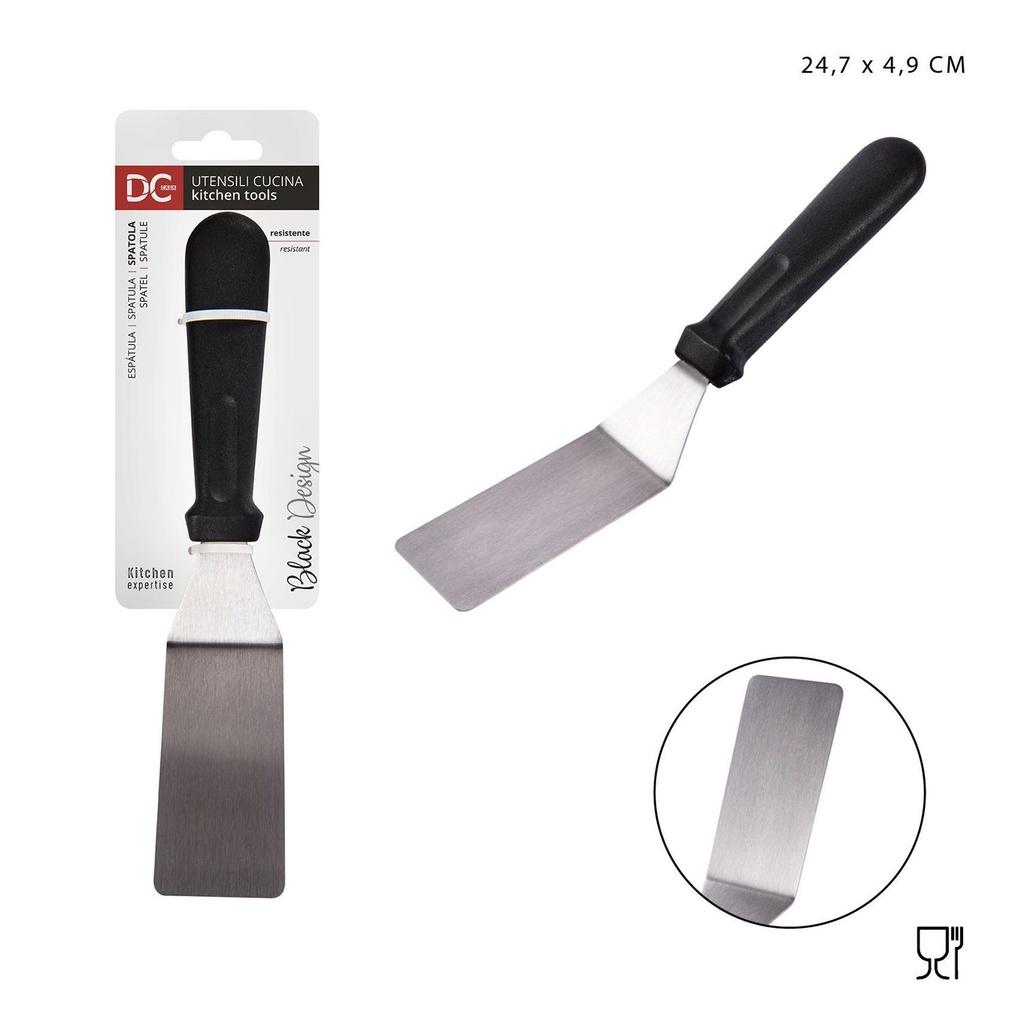 Espátula de cocina de acero 24.7x4.9cm para cocinar