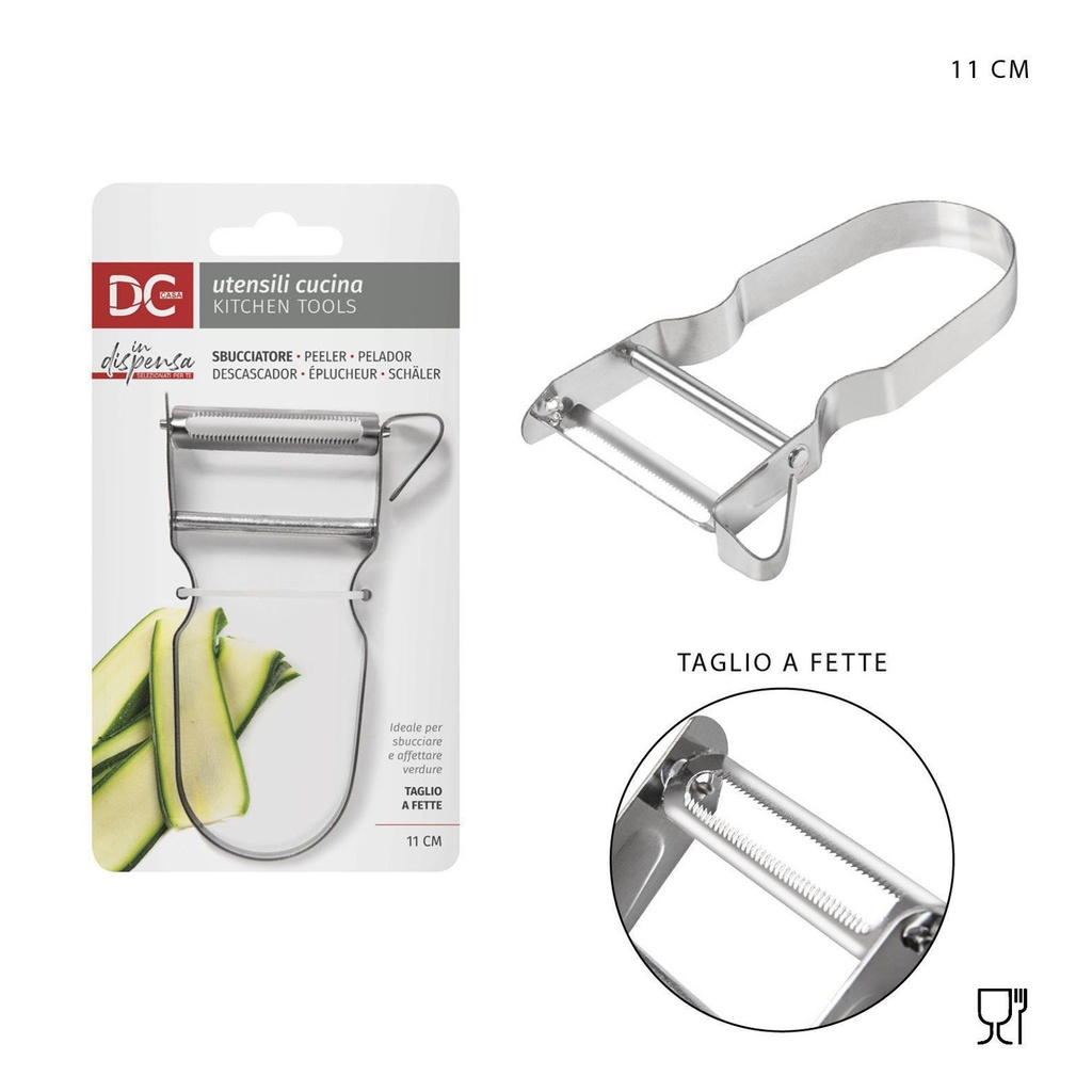 Pelador Cort. Rebanadas Acero 11X7X1.3CM - Accesorios de cocina
