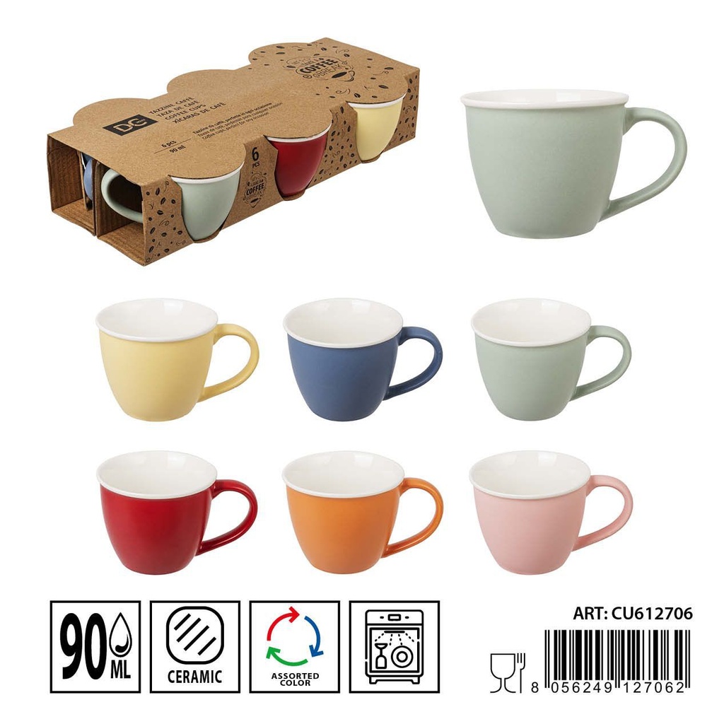 Taza de café de cerámica 90ml