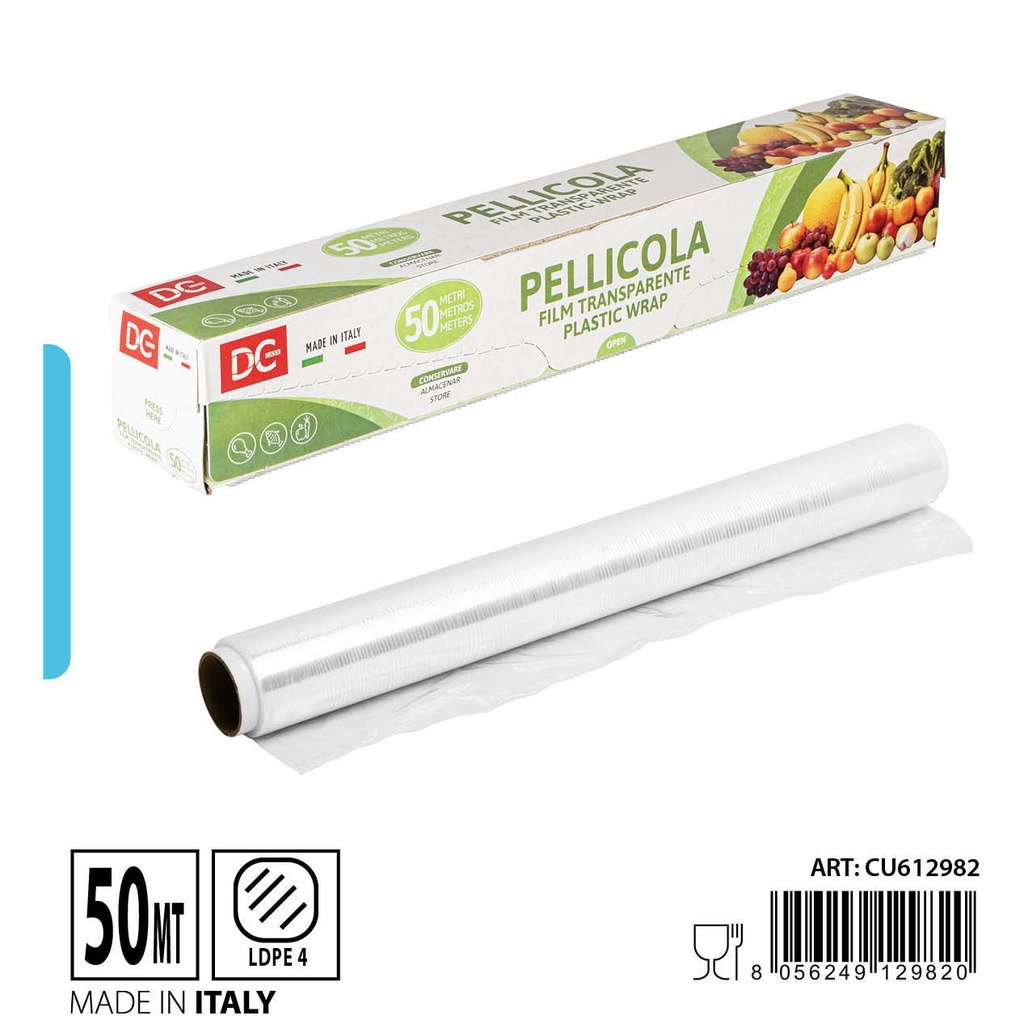 Folletos de película PE 50 metros - Accesorios de cocina y productos desechables