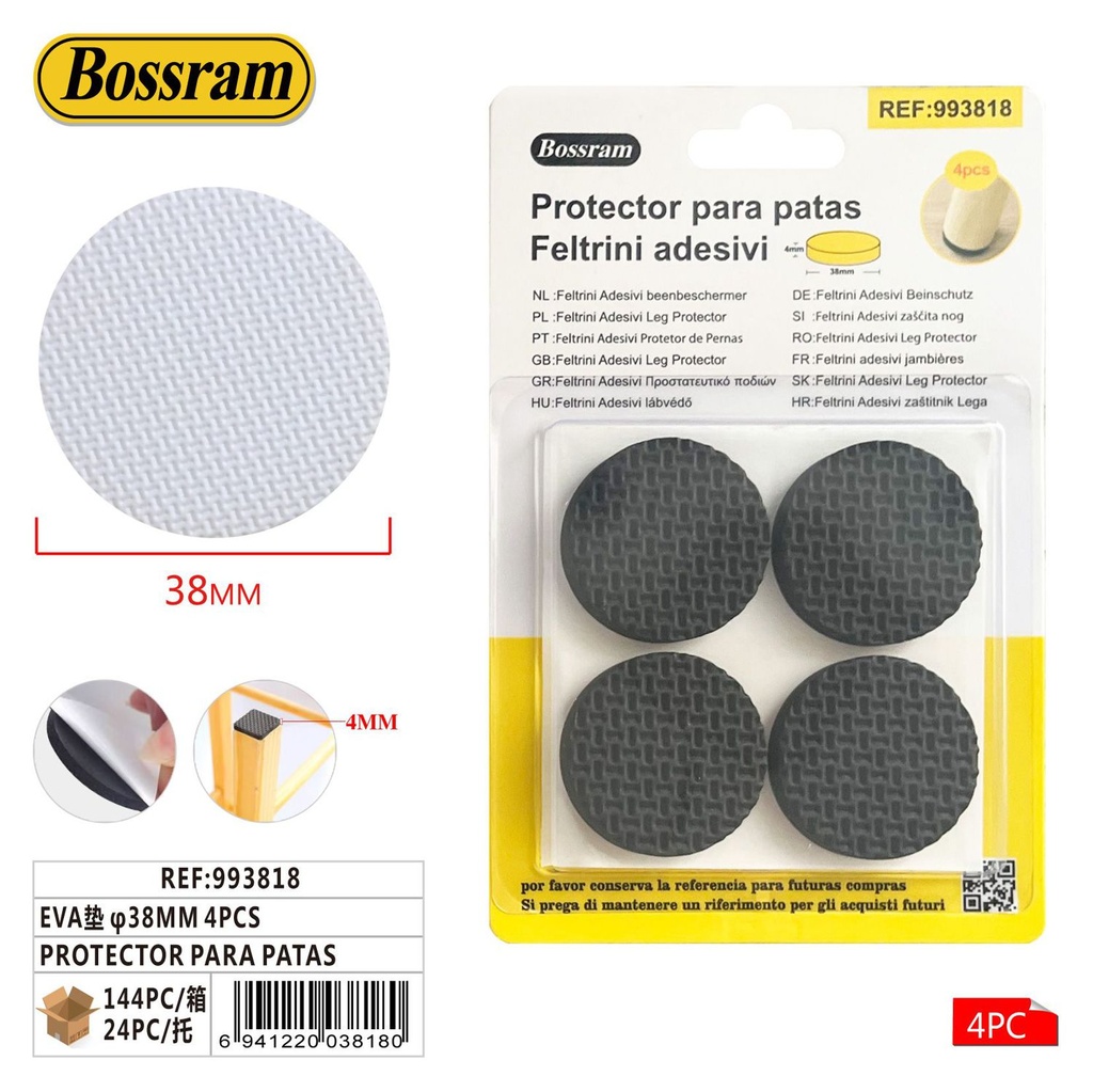 Protector para patas de muebles EVA φ38mm 4 pcs - Tapón de EVA para patas