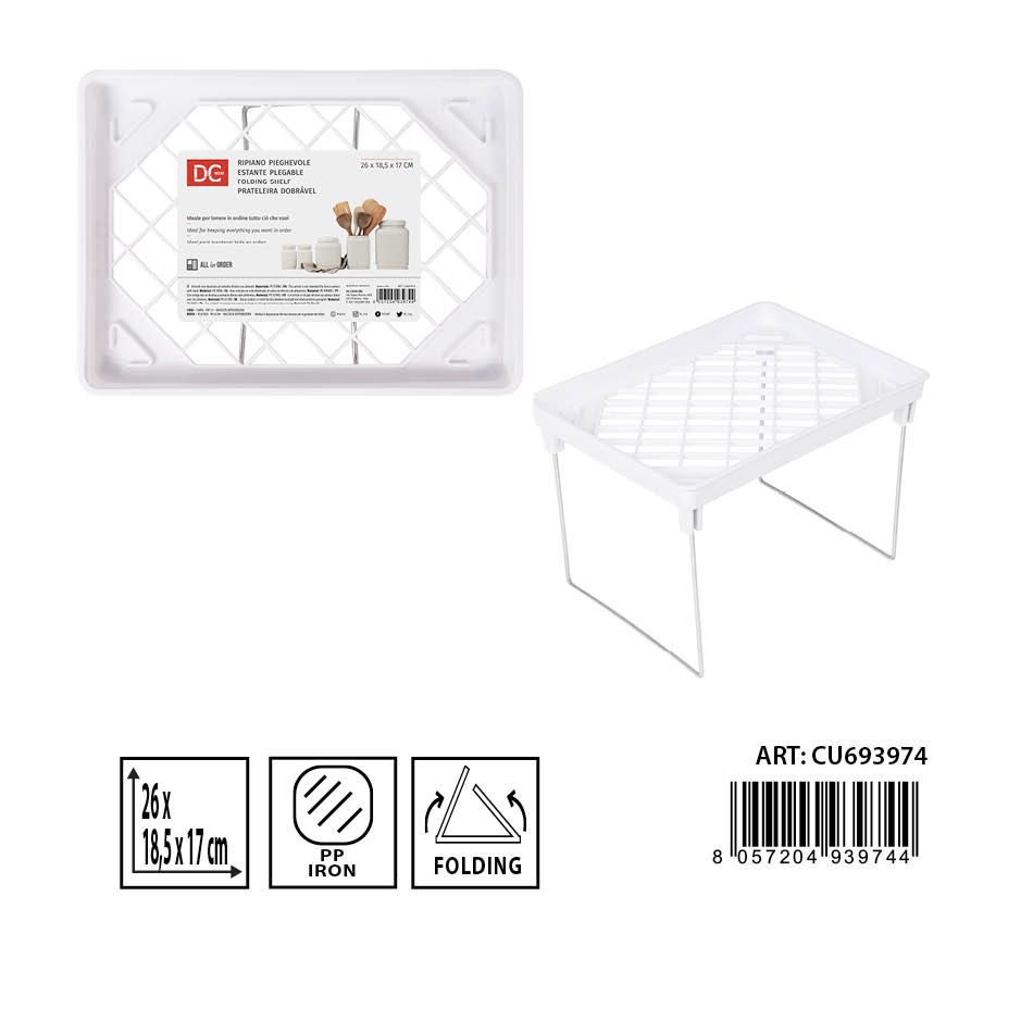 Estante plegable 26x18.5x17 cm - Accesorios de cocina y almacenamiento