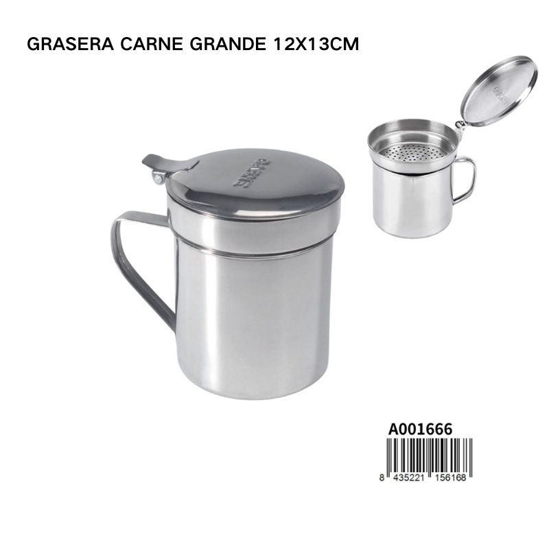 Grasera carne grande 12x13cm 1L para cocina