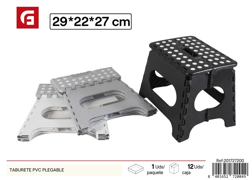 Taburete plegable de PVC - Muebles para el hogar