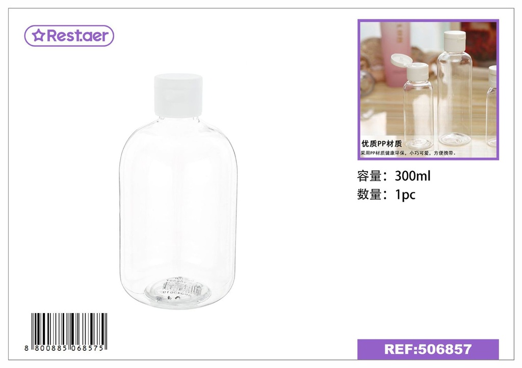 Botella rociadora de plástico 300ml - Accesorios de belleza y envases