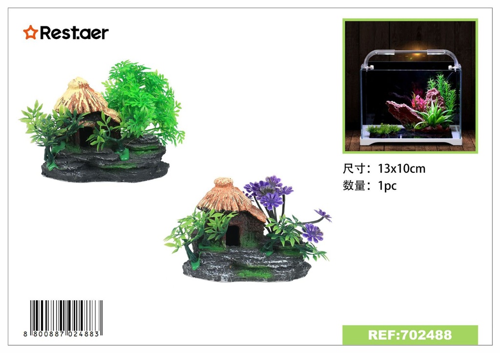 Adorno de acuario 13*10 cm - Decoración de acuarios