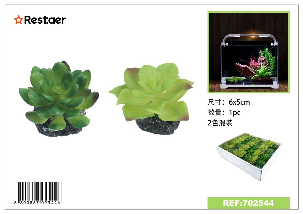 Adorno para acuarios de planta 6*5CM - Complemento decorativo para acuarios