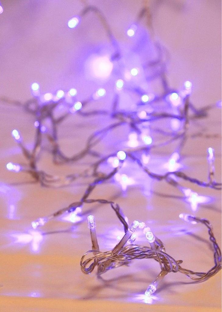 Luces de Navidad de 50 cabezales LED azul 3.95M - Decorations navideñas