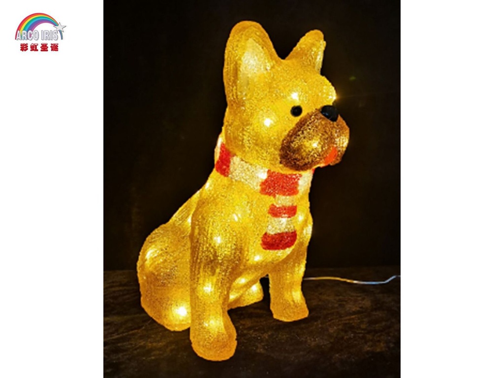 Luz de navidad de perro con 50 luces LED - Decoraciones