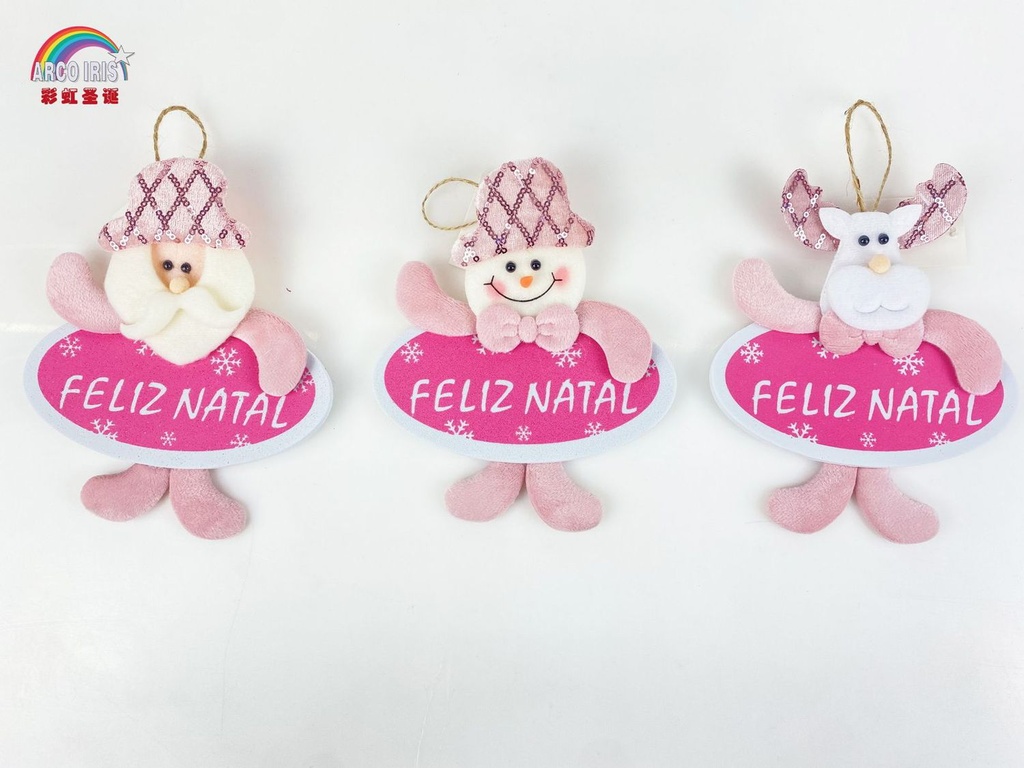 Colgante de Navidad de tela 15x18cm - Artículos de navidad