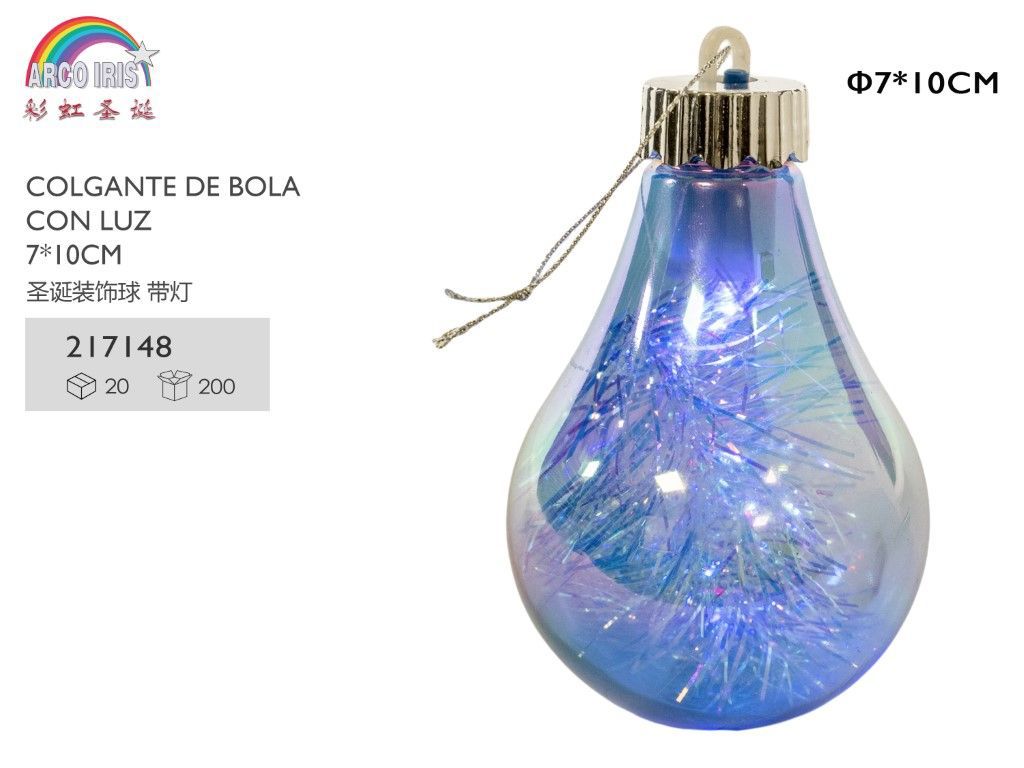 Colgante de bolas con luz (200) - Decoraciones navideñas