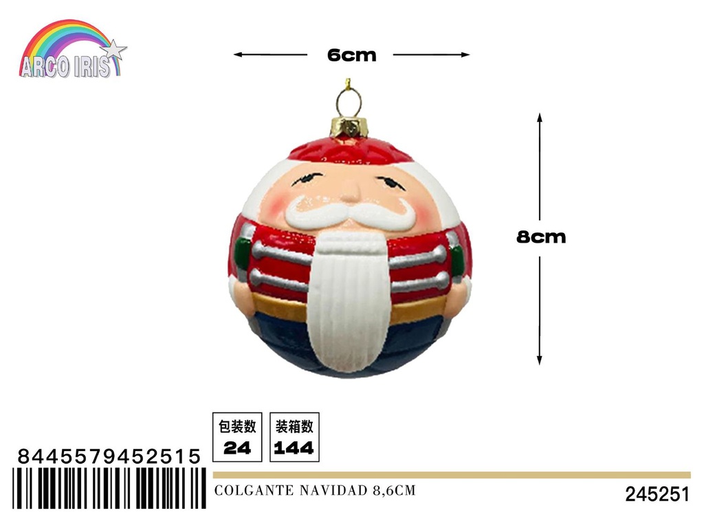 Colgante Navidad 8.6 cm - Adornos navideños