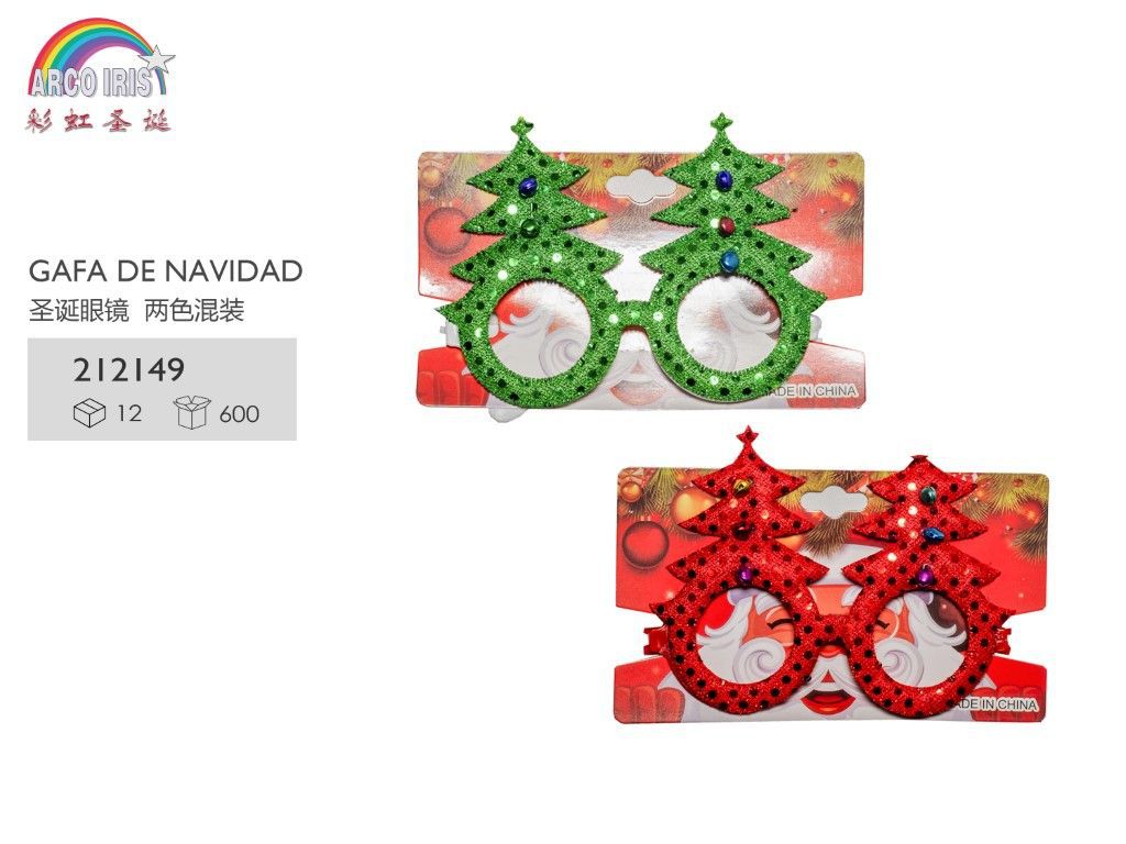 Gafas de Navidad - Decoraciones navideñas