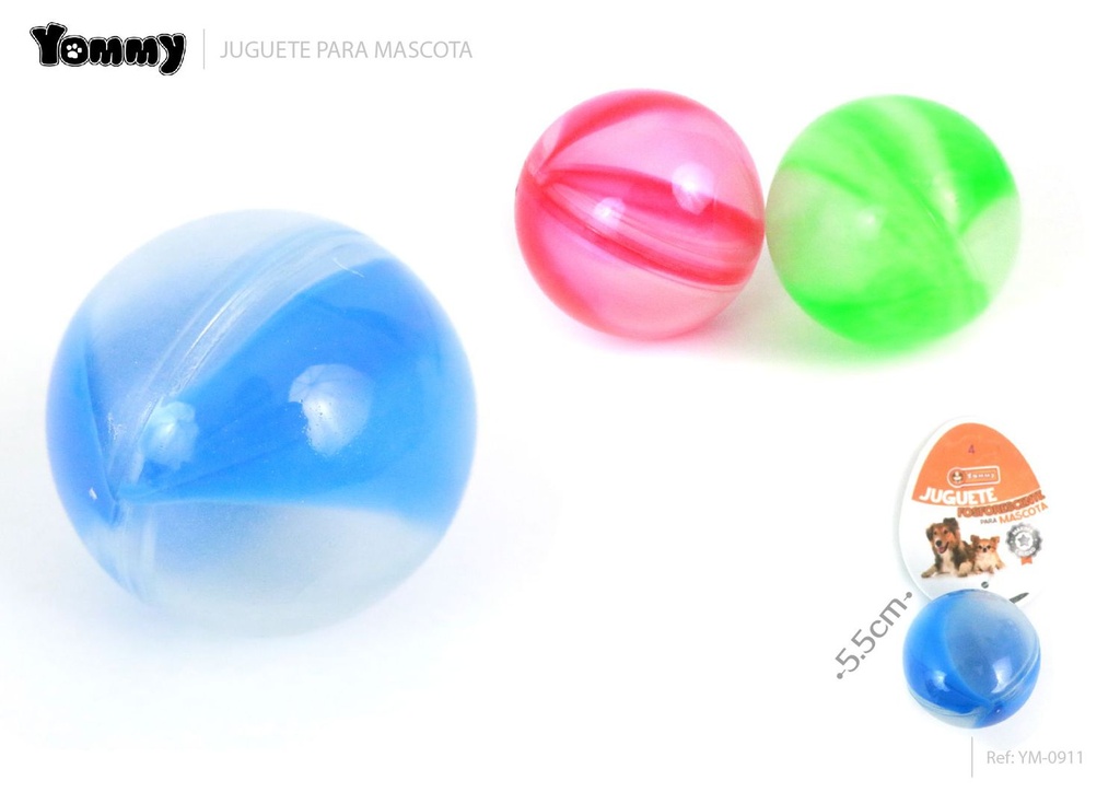 Bola de masticar luminosa para perros 5.5cm - Juguetes para Perros