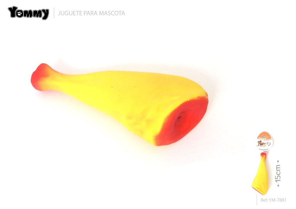 Juguete de látex para mascotas 15 cm - Juguete para mascotas