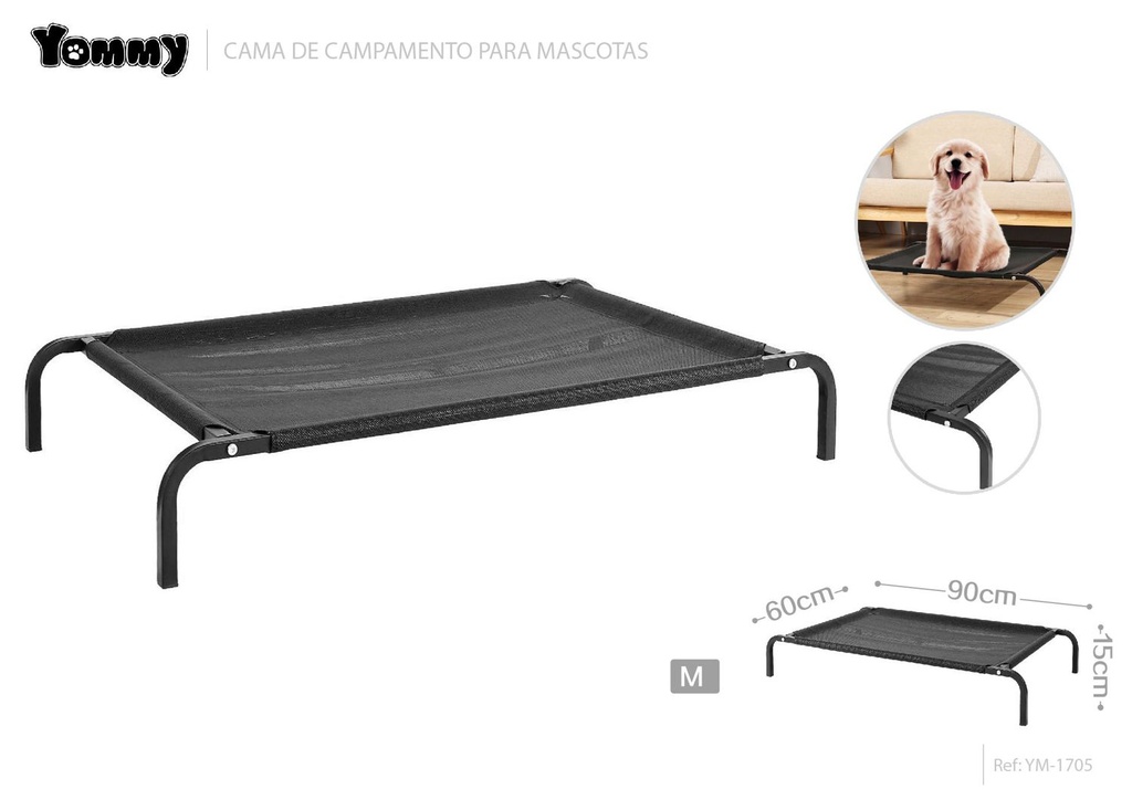 Cama de campamento para mascotas 90*60*15cm M - Camas para Mascotas