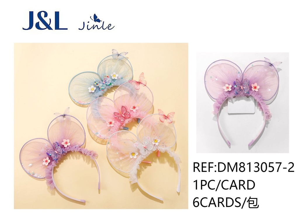 Diadema infantil con orejas de conejo - Accesorio para niñas