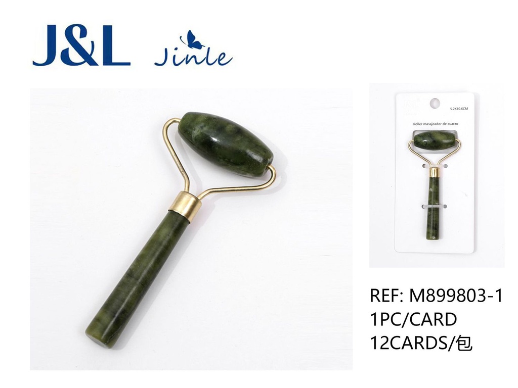 Rodillo de jade para masaje 5.2×10.6 cm - Herramientas de belleza