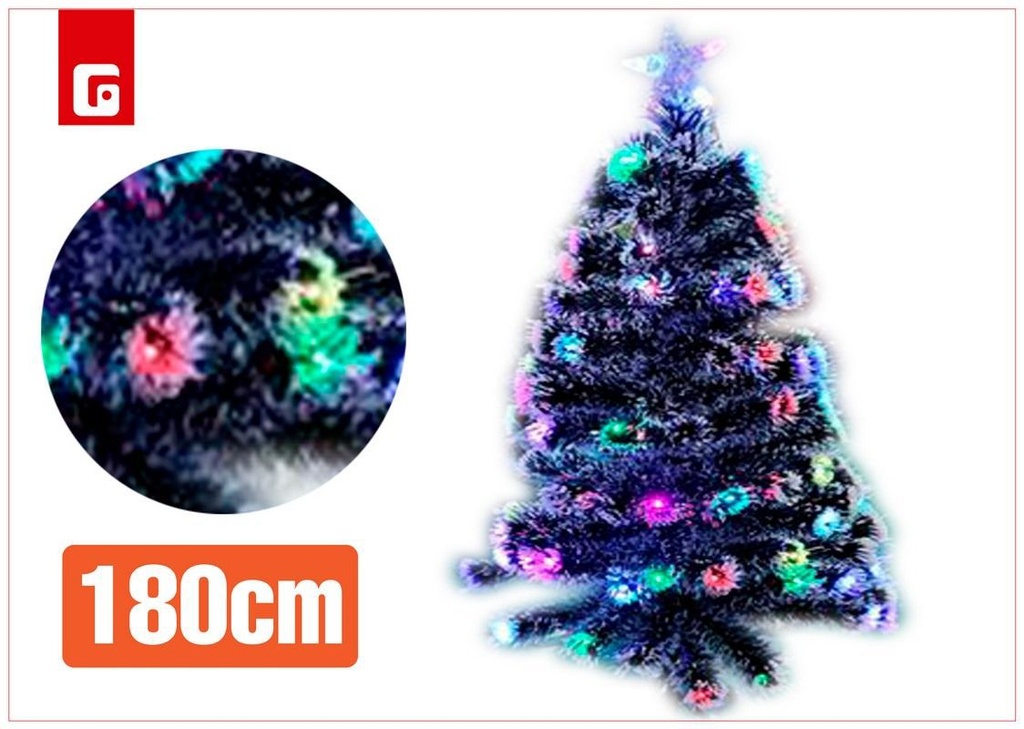 Árbol de Navidad LED 180cm - Decoración navideña y luces