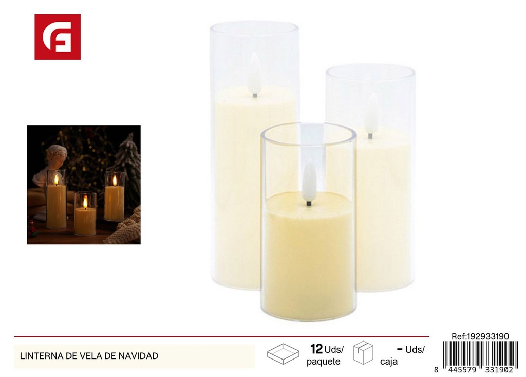 Linterna de vela de Navidad - Velas y decoración navideña