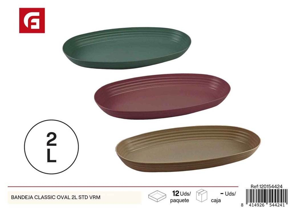 Bandeja Classic oval de 2L - Utensilios de cocina