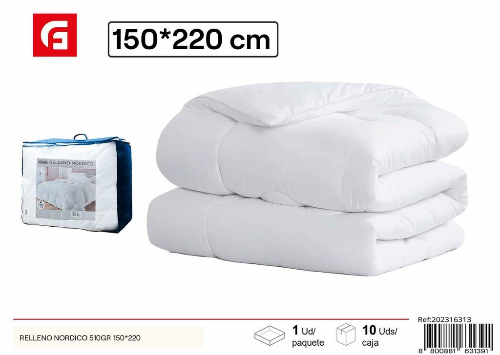 Relleno nórdico 510gr 150*220 - Ropa de cama