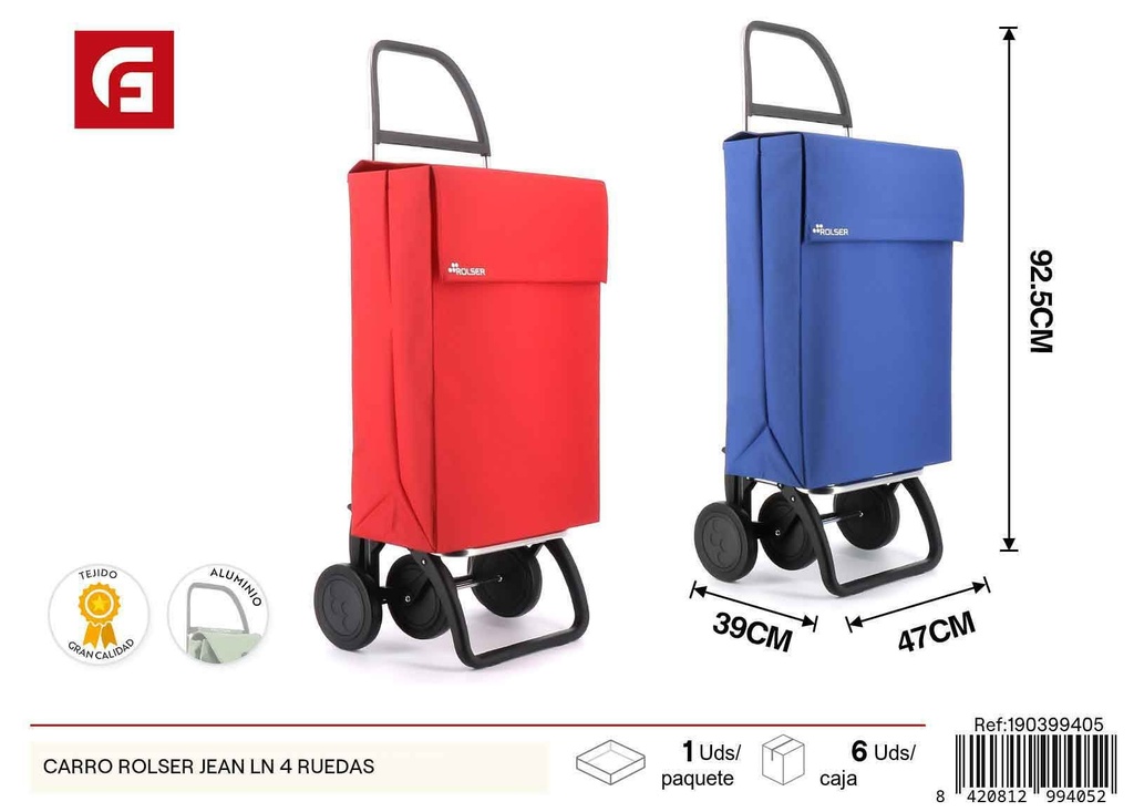 Carro Rolser Jean LN 4 ruedas - Utensilios de cocina y carros de compras